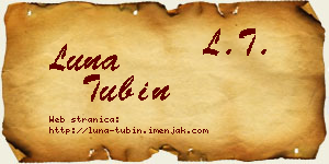 Luna Tubin vizit kartica